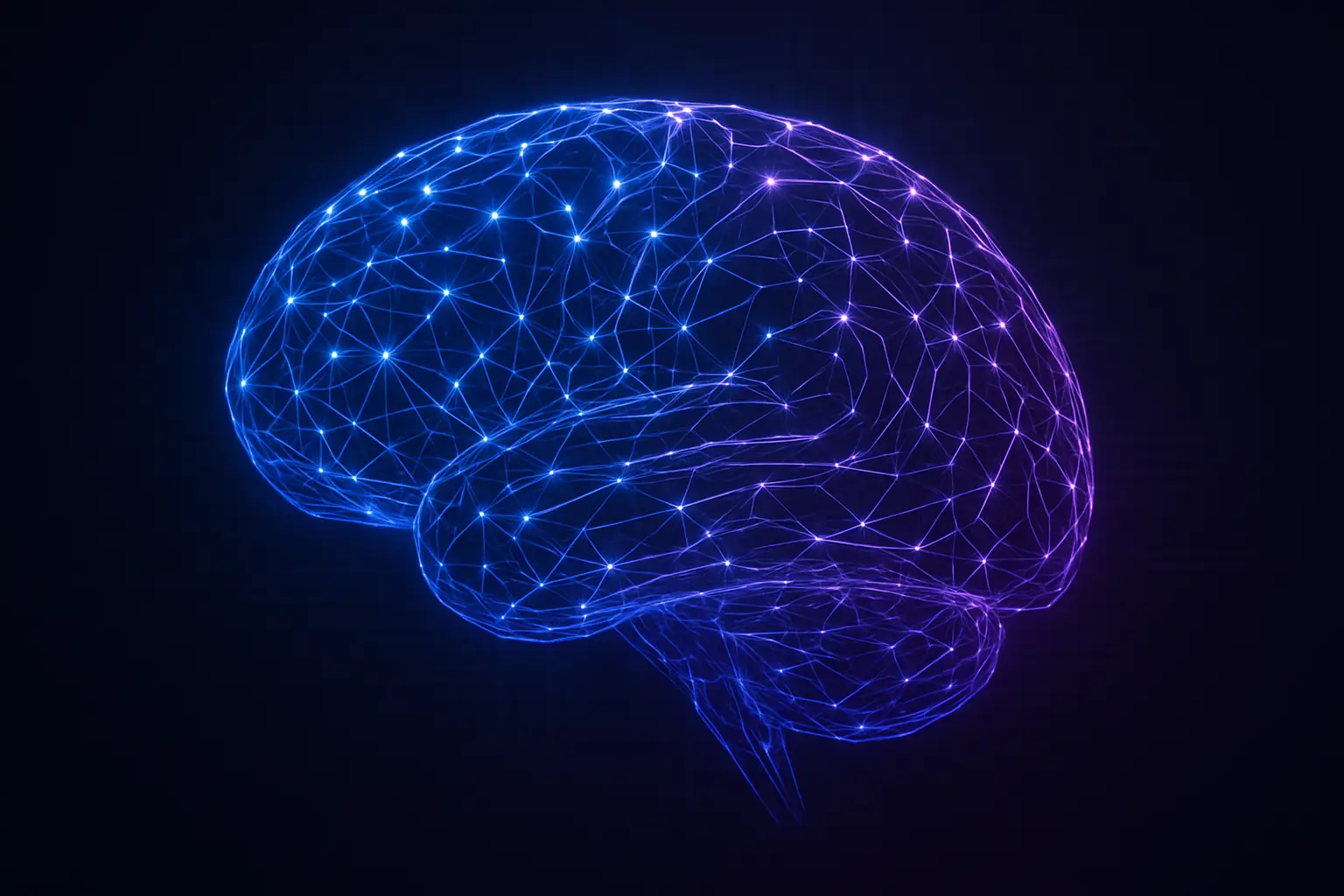 Abstract digital brain representing artificial intelligence